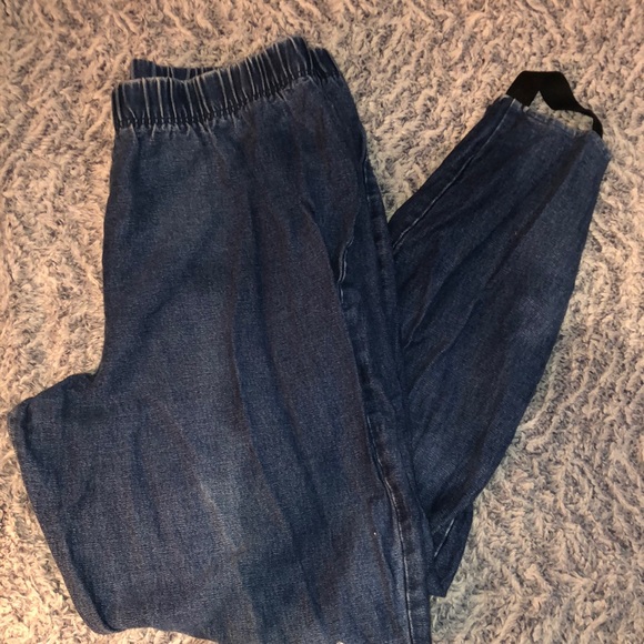 Denim - Maternity Blue Jean Elastic Waist 16 Petite